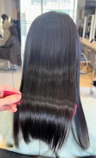 ロング 韓国ヘア🩶侑矢 艶髪透明感/福岡のヘアスタイル