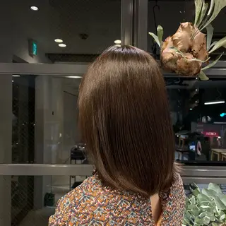 ミディアム カラー 後藤 香乃のヘアスタイル