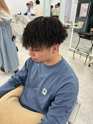 ショート カラー パーマ メンズ 森龍馬 メンズ専門美容師のヘアスタイル