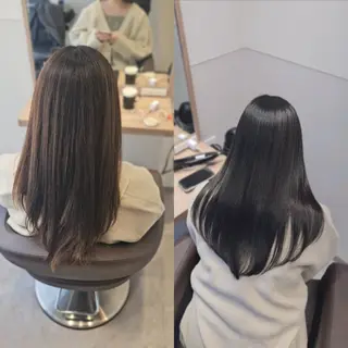 セミロング カラー サロウィン　神戸三宮店所属・三宮No.1ブリーチ 無しカラー/杉山太貴のヘアスタイル