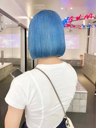 ショート カラー ヘアアレンジ GAME by AlanSmithee 原宿所属・🎀韓国ハイトーン saya🎀💜のヘアスタイル