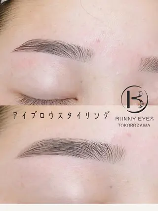 アイブロウ Bunnyeyes TOKOROZAWAのマツエク・マツパデザイン