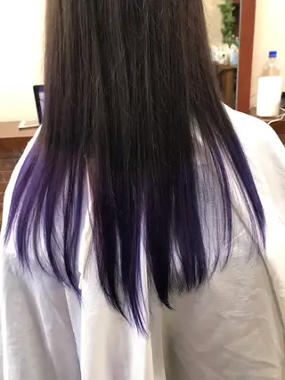 セミロング カラー 桧山 真のヘアスタイル