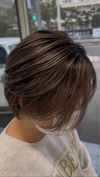 ショート カラー デザイン/美髪カラー 艶職人/福井SHUNのヘアスタイル