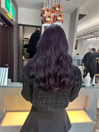 カラー ブリーチなしカラー 透明感／ボブ　ユミのヘアスタイル