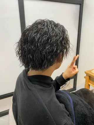 パーマ メンズ 透明感/ツヤ髪/ さら艶/前田祥汰のヘアスタイル