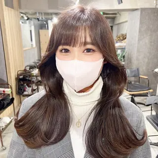 ロング カラー 韓国レイヤー/ 顔周り💕田中将吾のヘアスタイル