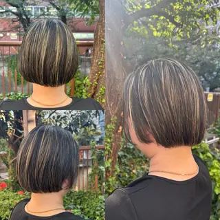 ミディアム カラー ⭐️口コミ5.0⭐️ 当日予約可能👌🏼のヘアスタイル