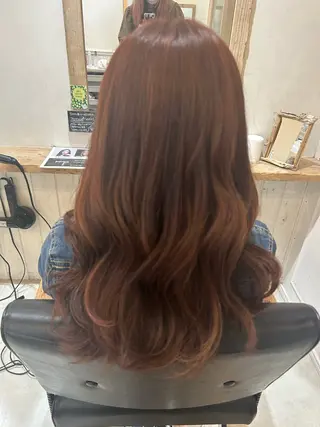 ロング カラー kanon♡ 暖色カラー‎🤍のヘアスタイル