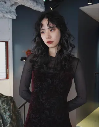 ミディアム パーマ レイヤー/パーマ /ウルフ/nabeのヘアスタイル