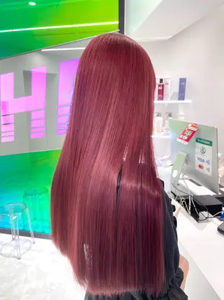 ロング カラー 🤍💕ブリーチカラ ーAyaka💕🤍のヘアスタイル
