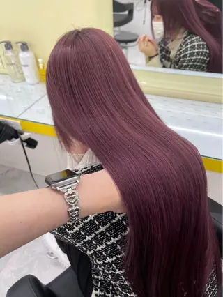 ロング 渋谷🥇wカラー 特化美容師のヘアスタイル