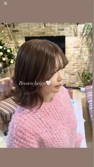 カラー Ly hair / nanoha🤍のヘアスタイル