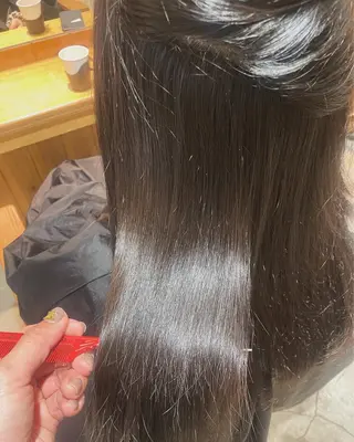 ロング カラー ヘアアレンジ 髪質改善/縮毛/新宿 🫧SUZUKA🫧のヘアスタイル