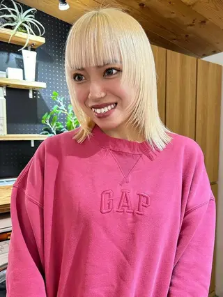 ミディアム カラー メンズ 🧸艶々韓国ヘア 🧁mizunaのヘアスタイル