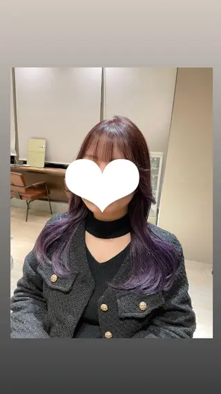 ロング 艶カラー/アレンジ/ はまぐちうみのヘアスタイル