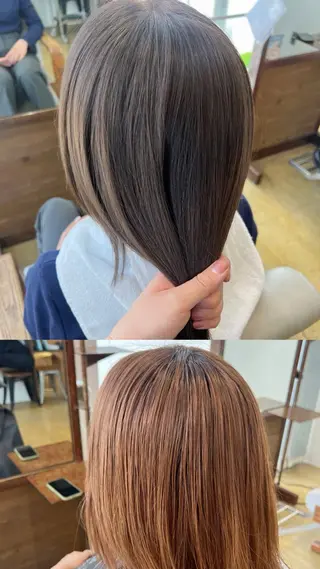 ミディアム 名古屋美容室 Sopiリナのヘアスタイル