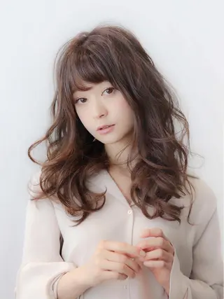 ロング カラー 髪質改善🌈縮毛矯正 荻原 達矢のヘアスタイル