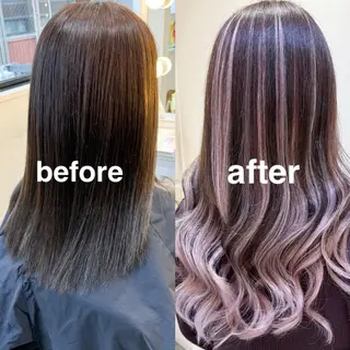 セミロング 横浜🍒カット エクステ/RIEのヘアスタイル