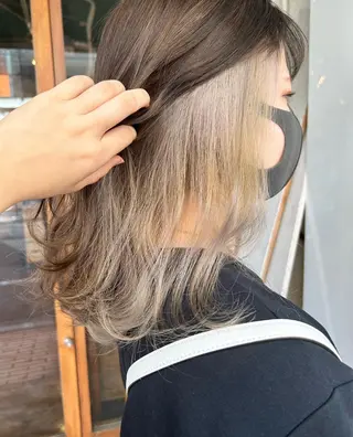 セミロング ゆうき あすかのヘアスタイル