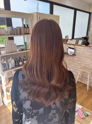 ロング カラー レイヤーカット／ おがわゆいり౨ৎ˚⟡のヘアスタイル