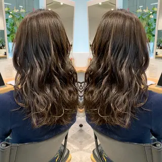 ロング カラー レイヤーカット/ 艶カラー/RYOMAのヘアスタイル