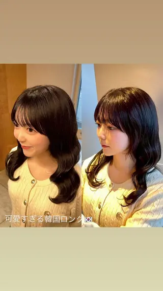 ロング 🕊️小顔カット 暖色系🍒/偉楓のヘアスタイル