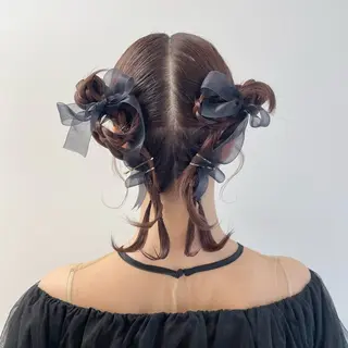 ヘアアレンジ Riru🍒レイヤー 透明感カラー🍒のヘアスタイル