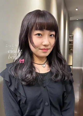 セミロング カラー Daisy🎀【福岡 美容室】chiakiのヘアスタイル
