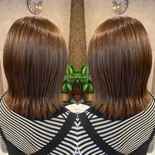 ミディアム カラー tocca 💜石田愛結💜のヘアスタイル