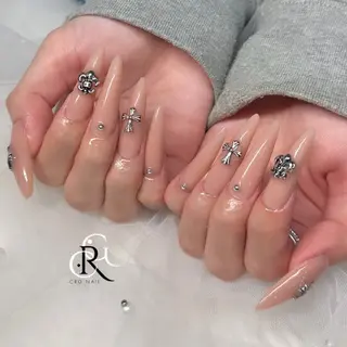 ロング 美フォルム✨ CRG　RURIのネイルデザイン