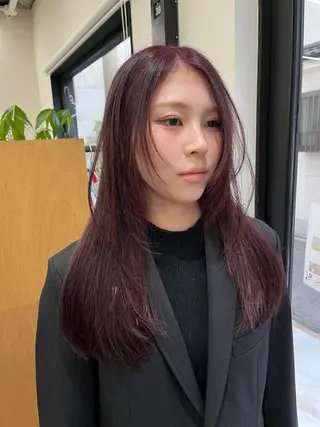 ロング カラー miyu /レイヤー/ブリーチのヘアスタイル