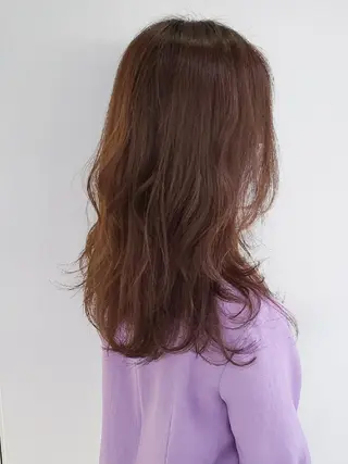 カラー セミロング 美髪⭐︎髪質改善 井上 康司のヘアスタイル