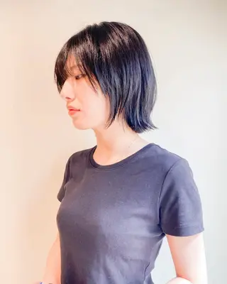 ショート カラー 板谷みさき /艶ボブ/藤沢美容室のヘアスタイル