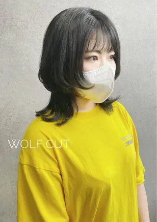 セミロング カラー clomus所属・YUKA艶髪 🌸寛ぎ部屋のヘアスタイル