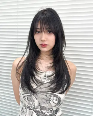 ロング カラー 💖うる艶カラー💖 モデル募集💖のヘアスタイル