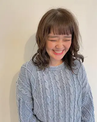 ミディアム COMILE 🌼 SUZUKAのヘアスタイル