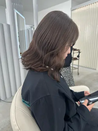 ミディアム カラー YUIMARL岡山店 MIRAIのヘアスタイル