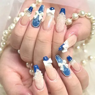 ネイル ルシイ🎀新宿長さ 出しパーツ専門店のネイルデザイン