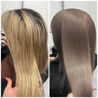 セミロング カラー MAKO ❤️🔥NEXTのヘアスタイル