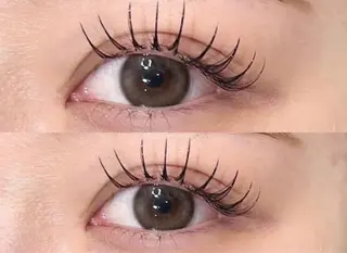 マツエク・マツパ eve🐰束間まつ毛 /透明感カラーのマツエク・マツパデザイン