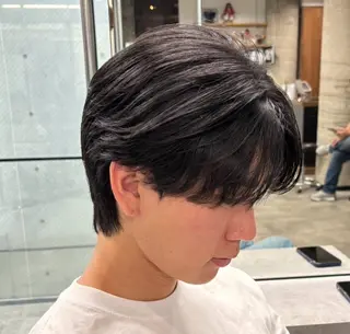 ミディアム メンズ era2d所属・マコト/心斎橋 メンズ専門店のヘアスタイル