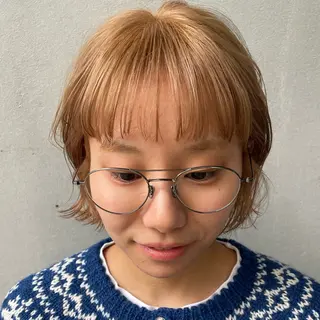 ショート カラー ハナ🌼 ボブ/透明感カラーのヘアスタイル