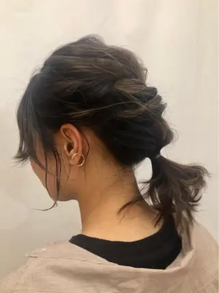 ミディアム ヘアアレンジ 髪質改善✨石塚 真梨奈のヘアスタイル