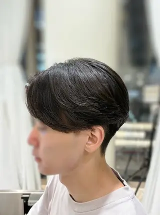 メンズ 曲がる縮毛矯正 川島爽楽のヘアスタイル