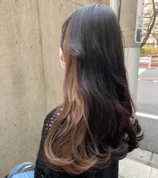 ロング 👑毛流れ、艶髪◉ 縮毛矯正錦糸町ヒガシのヘアスタイル