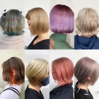 ショート カラー 🌈艶ハイトーン🌈 心を込めます🤝涼介のヘアスタイル