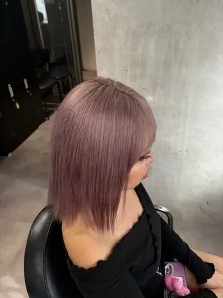 カラー Seleneコウキ ブリーチ/ハイトーンのヘアスタイル