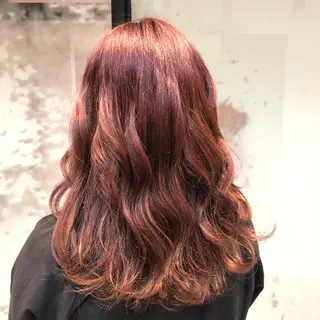 セミロング カラー にしぐち みなみのヘアスタイル