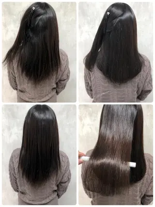 セミロング 満足度⭕️縮毛矯正師 谷口にお任せを👍のヘアスタイル